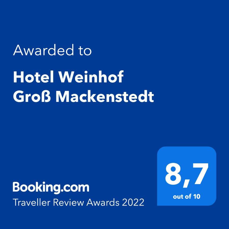 Hotel Weinhof Gross Mackenstedt 施图尔 外观 照片